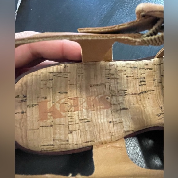 Korks-Ease Korks Marley Tan Ankle Strap Wedge Sandals Woman’s size 9 - Picture 8 of 8